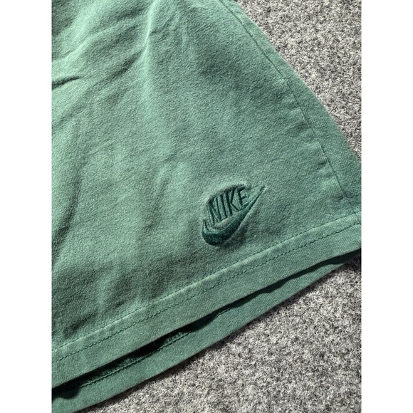 Vintage 90s Nike Tonal Shorts Green Men's Size M Swoosh White Tag USA - Picture 4 of 10